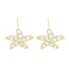 Brass Pave Clear Cubic Zirconia Stud Earring EJEW-S217-G04-1