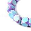 Dyed Natural Magnesite Beads Strands G-L617-B01-8mm-02-4