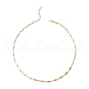 304 Stainless Steel Rhombus Link Chain Necklaces NJEW-JN05205-01-4