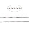 304 Stainless Steel Faceted Curb Chains CHS-G027-07P-2