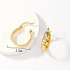 Chic Minimalist Brass Hoop Earrings GO0255-4