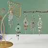Kissitty 20Pcs 10 Style Natural Chip Gemstone Keychain KEYC-KS0001-05-6