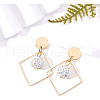 Brass Stud Earring Findings KK-BC0006-03G-4