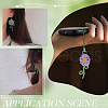 Fingerinspire 6Pcs 3 Colors Handmade Glass & Seed Beaded Pendants GLAA-FG0001-18-6