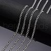 Tarnish Resistant 304 Stainless Steel Twist Chains CHS-K001-24-3mm-3