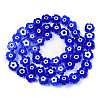 Handmade Evil Eye Lampwork Beads Strands LAMP-N029-018-02-2