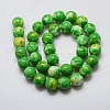 Synthetic Ocean White Jade Beads Strands G-L019-8mm-03-3