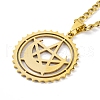 304 Stainless Steel Enamel Necklaces NJEW-Q338-10G-3