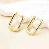 Brass Huggie Hoop Earrings EJEW-F245-04G-A-5