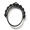 Rotatable Alloy Swivel Open Back Bezel Pendants PALLOY-I223-18EB-1