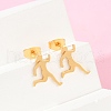 304 Stainless Steel Stud Earrings for Women EJEW-Z089-09G-3