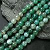 Natural Striped Agate/Banded Agate Beads Strands G-G581-8mm-12-1