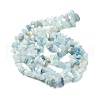 Natural Aquamarine Chip Beads Strands G-L154-19-4