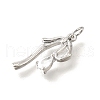 Brass Micro Pave Cubic Zirconia Pendants KK-V008-13P-03-2