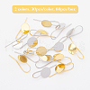 Brass Earring Hooks KK-FH0001-25-5