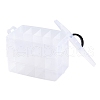 (Defective Closeout Sale: Cracks) 26 Grids Plastic Handled Organizers AJEW-XCP0002-54-2