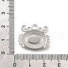 304 Stainless Steel Pave Natural Paua Shell Pendants STAS-C122-21B-01P-3