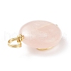 Natural Rose Quartz Gemstone Pendants PALLOY-JF01751-05-4