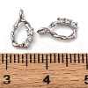 Brass Micro Pave Cubic Zirconia Pendants KK-P308-48P-3