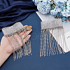 Brass Rhinestone Anklets AJEW-WH0542-75P-3