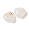 Natural Quartz Crystal Heart Engraving MBTI Figurines Statues for Home Office Desk Decorations X1-G-K353-05A-2