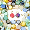 100Pcs Electroplate Glass Charms PALLOY-FZ00017-2