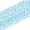 Electroplate Imitation Jade Glass Beads Strands GLAA-T032-J4mm-AB04-1