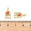 Brass Enamel Pendants KK-L237-009G-3