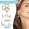 HOBBIESAY 24Pcs Alloy Stud Earring Findings EJEW-HY0001-06-2