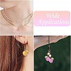 Handmade Nylon Wired Glass Beaded Pendants with Acrylic Charms and 304 Stainless Steel Open Jump Rings PALLOY-CJ00108-7