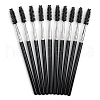 Artificial Fiber Disposable Eyebrow Brush with Plastic Handle MRMJ-PW0003-19-3