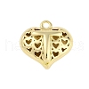 Hollow Brass Pendants for Valentine's Day KK-M289-03T-G-1