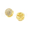 Rack Plating Brass Clear Cubic Zirconia Pendants KK-S379-03G-2