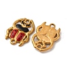 304 Stainless Steel Enamel Connector Charms STAS-Q363-02E-G-2