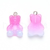Gradient Color Opaque Resin Pendants RESI-R433-01A-1