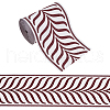 Olycraft 5M Polyester Jacquard Leaf Ribbon OCOR-OC0001-59B-1