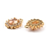 Real 18K Gold Plated Brass Micro Pave Cubic Zirconia Charms ZIRC-Z023-04F-NR-3