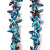 Synthetic Turquoise Dyed Beads Strands G-P507-04Q-2