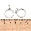 Brass Pendant Cabochon Settings KK-U074-27P-3