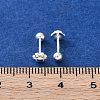 S999 Fine Silver Stud Earrings EJEW-F356-06S-3