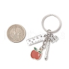 Tibetan Style Alloy Keychains KEYC-JKC01250-03-3