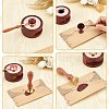 Brass Wax Seal Stamps with Wood Handle AJEW-WH0412-0100-5