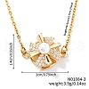 Simple and Elegant Brass Micro Pave Clear Cubic Zirconia Windmill Pendant Necklaces for Everyday Wear BN2389-6