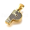 Golden 304 Stainless Steel Pendants STAS-K300-01G-P-2