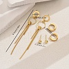 Stainless Steel Ring Tassel Earrings Sets OV1980-1-2