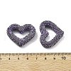 Heart Shape Polymer Clay Rhinestone Beads CLAY-NH0001-09A-06-2
