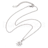 201 Stainless Steel Pendnat Necklaces NJEW-JN04764-01-2