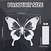 CREATCABIN 1Pc Acrylic Mirror 3D Butterfly Wall Decorations AJEW-CN0001-34-2