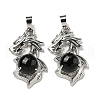 Natural Obsidian Pendants G-G111-01P-03-1