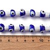 Handmade Evil Eye Lampwork Beads Strands LAMP-S069-01A-03-2